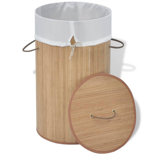 - Round Laundry Basket Natural Round Laundry Basket