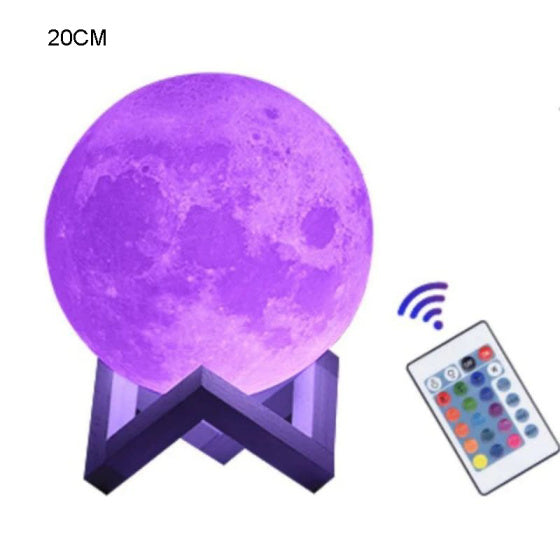 16-Color Lamp With Stand And Remote, Moon Lamp
