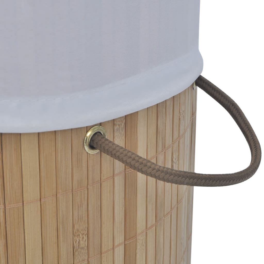 - Round Laundry Basket Natural   Round Laundry Basket
