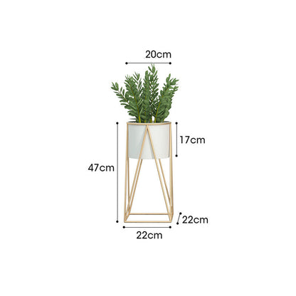 Home Minimalist Iron Flower Rack Shelves