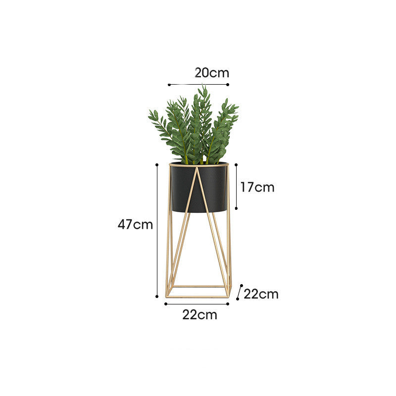 Home Minimalist Iron Flower Rack Shelves