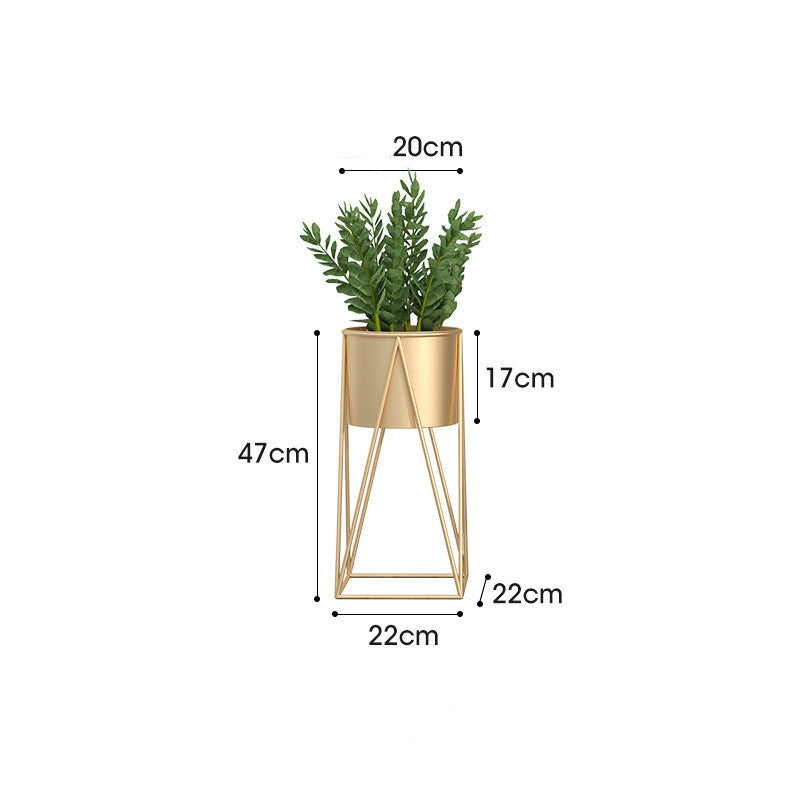 Home Minimalist Iron Flower Rack Shelves