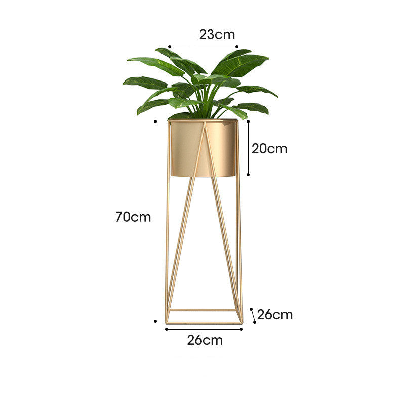 Home Minimalist Iron Flower Rack Shelves